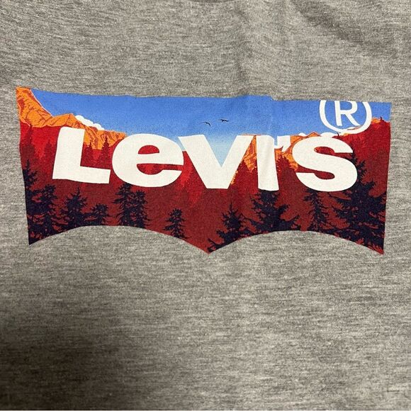 Levi’s Grey Short Sleeve Shirt Size Medium - Picture 3 of 7